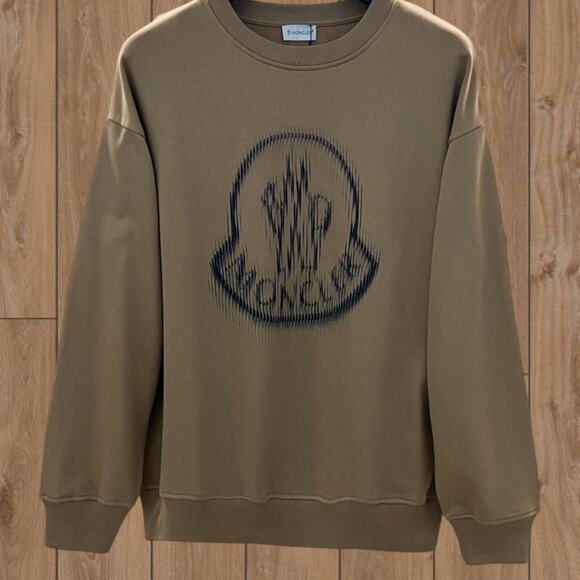 Moncler Men's Classic Sweatshirts Brown - Picture 1 of 3